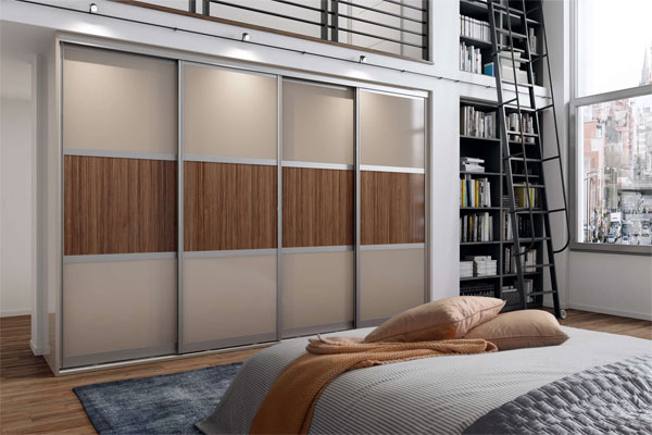 Фото прямой шкаф-купе РосМебель 104